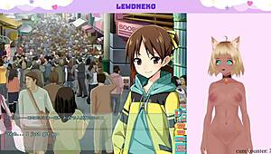 Vtuber lewdneko plays game and touches herself part four