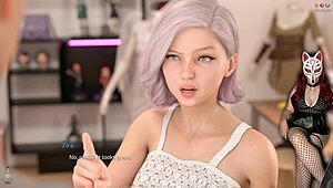 Beautiful 18yo teen cosplayer shines in see-through skirt costume