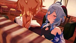 Bell and Ganyu in Genshin Impact Adventure