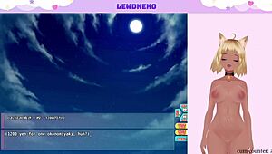 Vtuber lewdneko plays game and touches herself part four