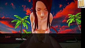 blonde explores figure with father-in-law