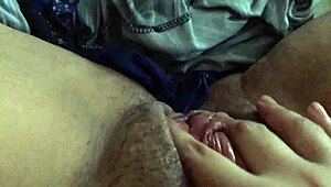 hairy pussy gets a sensual massage