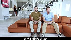 Army Boy Fucks Busty Stepmom in Missionary for Thanksgiving