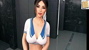 Hot Kiss With Jill In Changing Rooms!