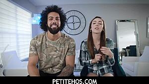 Petitehos tiny teens like Dani Blu get slammed hard