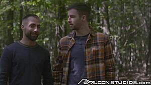 Falconstudios Worker Joins Gay Couple in Steamy Fuck Train