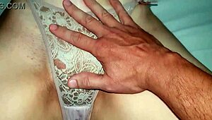 Ruiva Safada Taking Hard Pounding in Panties, ENDURING SPERM After Her Man Finishes