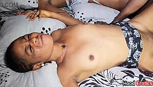 Lovely African Teens Enjoy Big Black Cocks in Hot Group Action at Home