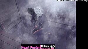 Relaxing in the sauna with friends