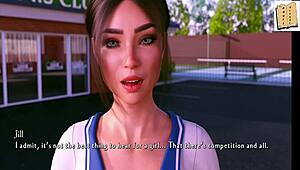 Hot Kiss With Jill In Changing Rooms!