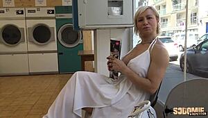 Wow, Kim the milf with huge tits bangs two young studs! 😍