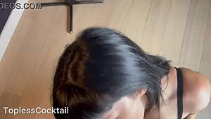 nova vixen starts with a slow, sensual blowjob, taking her time to tease. she builds up to swallowing a huge load in her mouth.