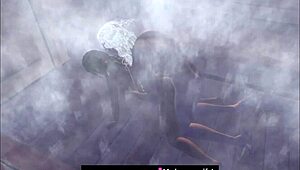 Relaxing in the sauna with friends