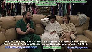 doctor tampa conducts humiliating gyno exam on jasmine rose with nurse stacy shepard for tampa university