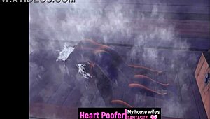 Relaxing in the sauna with friends