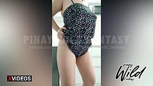 Horny 18yo chubby Pinay teen caught in Tiktoker scandal.