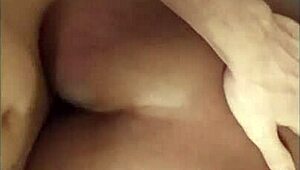 Black Tinder Girl Bent Over for Big White Cock Doggystyle POV