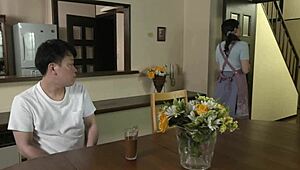 beautiful japanese wife ryo fukutomi teases with allure