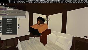 Latina girl enjoys playing games.