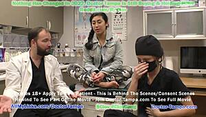 doctor tampa conducts humiliating gyno exam on jasmine rose with nurse stacy shepard for tampa university