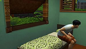 mom catches son masturbating, wanna join me in bed now?