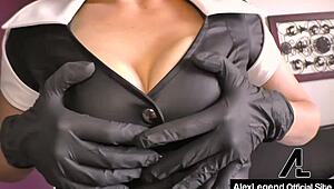 nurse penny pax attends alex legend's balls with a blowjob