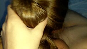 Reverse cowgirl ride with tight butt plug inside