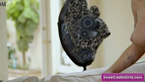 jesse pony and lumi ray in lesbian scene with tattoos