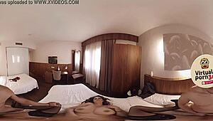 Vr Porn Brunette With Big Tits Fucked By Big Cock In Hotel Room POV.