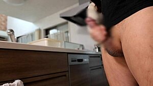 Mai's irresistible handjob leads to creampie.