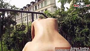 German Teen Slut Enjoys Outdoor Pov Sex On The Street
