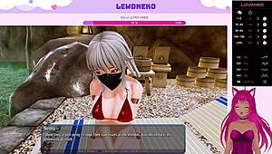 Lewdneko dives into Harem Hotel game. Part 27 brings big tits maid action in 3D!