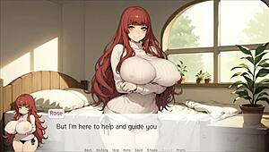 Spirit Harem Hentai: Cute Girl Makes Master Cum On Giant Tits