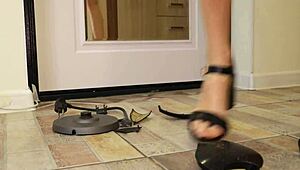 heels crushing electric kettle parts in my homemade fetish video