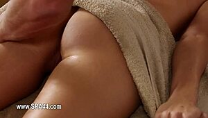 What's this lucky masseur doing in the secret movie?