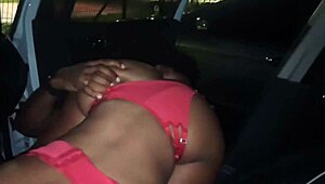 wife on all fours for strangers in dogging while cuckold jerks off