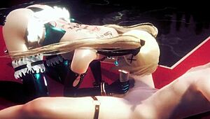 Yaoi Femboy Mizu BLOWJOB and Bareback Chair SITTING!