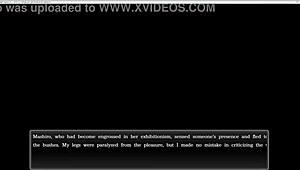 late night anime game leads to outdoor masturbation with toys