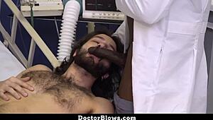 stepbrother crashes with bigbro for doctor’s kinky treatment, joining in hot action 😈