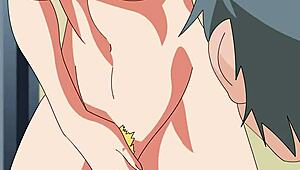 A cartoon parody of an adult movie with Android 18 from the Dragon Ball Z series.