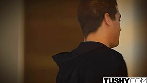 I'm luna star having my first anal in tushy, it's so big