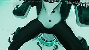 Slutty Girl Bound and Fucked Hard in Machine VRC ERP