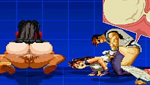 i watch yuri and rin in hentai game