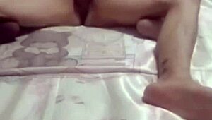 young couple in gay scene with big cock bareback, she's so wet