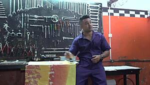 Mecanico Fudendo Buceta E Cuzinho