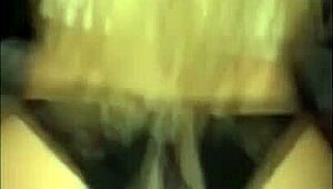 Real Amateur Blonde Bent Over in Homemade Doggystyle, She Takes Her Share