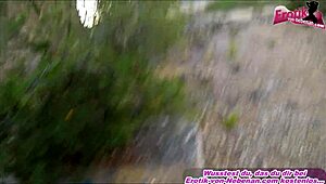 Young Slim Latina Teen Outdoor Fuck With German Tourist!