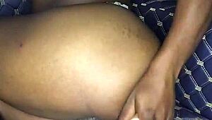 12 Inch Dildo Makes My Thighs Shake After Inserting In Asshole!