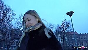 German Scout - ROUGH ANAL with Perfect Fitness Model at Street Pickup CASTING!