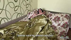 hot gift for milf stepmom from stepson for double penetration